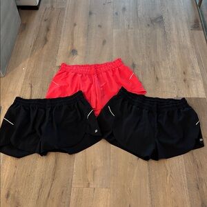 All in Motion Black and Hot Pink Athletic Shorts Bundle